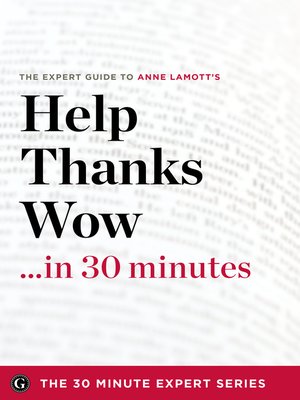 Help, Thanks, Wow in 30 Minutes - ebook